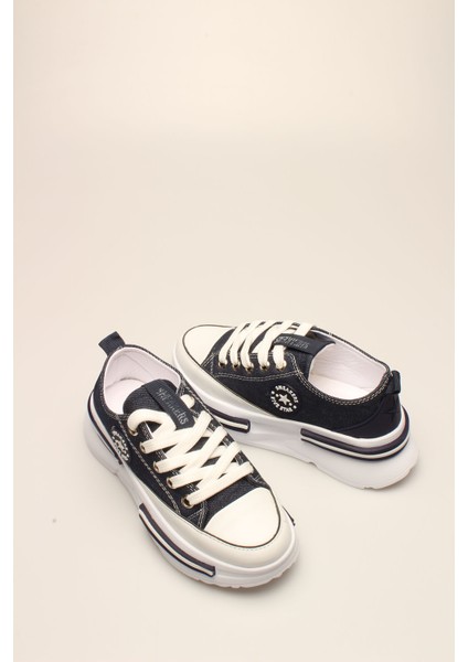 Lacivert Kot Keten Kadın Spor modelleri