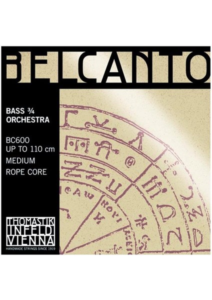 Kontrbas Aksesuar Belcanto Tel Orkestra Thomastik Infeld BC600