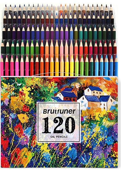 Brutfuner 120 Adet Profesyonel Yağlı Boya Kalem Seti - Çok Renkli (Yurt Dışından)
