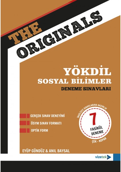 Vizetek Yayıncılık The Originals YÖKDİL Sosyal Bilimler Deneme Sınavları