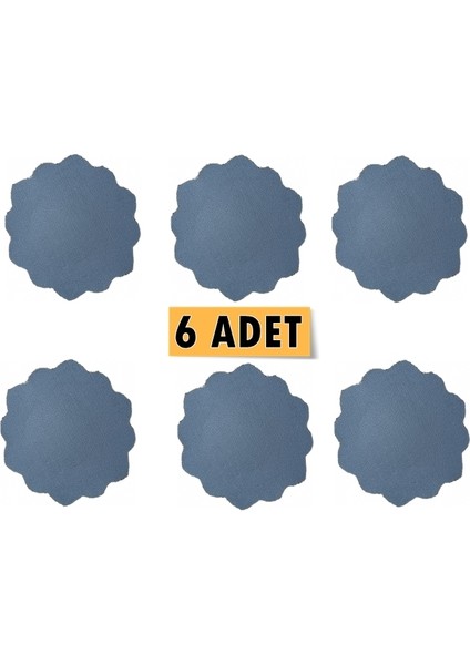 6 Adet Antrasit Yumru Motifli Suni Deri Bardak Altlığı Kaydırmaz, Su Emmez 1.2 mm Kalınlık modelleri