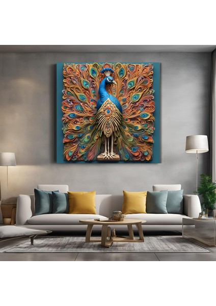 Dekoratif Ahşap Çerçeveli Kanvas Tablo