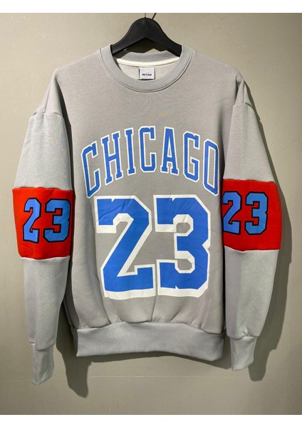 Retro Club Unsex Oversize Chicago 23 Baskl Polarl Sweatshirt