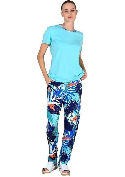 Mavi Kadın Kısa Kol Pijama Takımı fiyatları