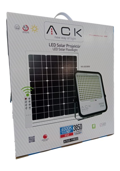 LED Solar Projektör 350W 6500K 3850LM 318 x 288 mm