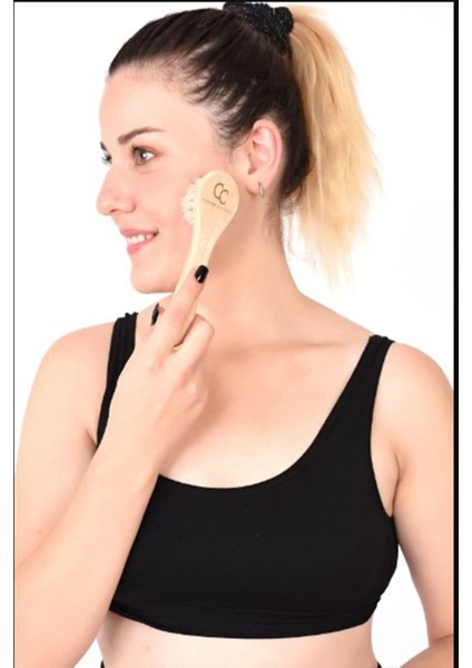 Doğal At Kılı Yüz Fırçası