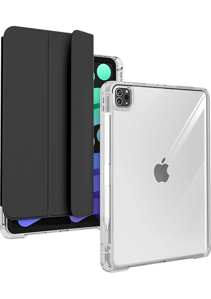 Apple iPad Pro 13 2024 Kılıf Smart Kapağı Sürgülü Ayrılabilen Sliding Tablet Kılıfı