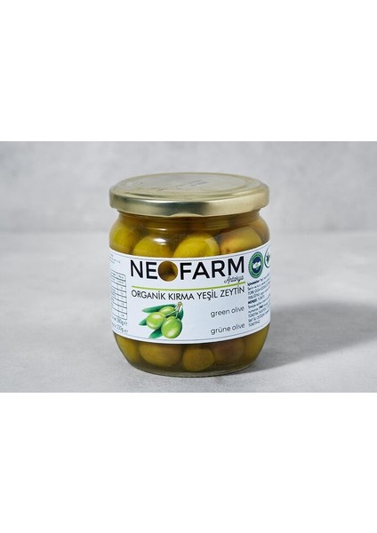 Neofarm Organik Kırma Yeşil ZEYTİN(380GR)