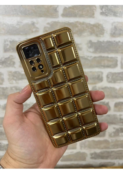 Vip Case Redmi Note 11 Pro ve Note 12 Pro |4g| Uyumlu Kabartmalı Dikiş Detaylı Baklava Desenli Parlak Vivid