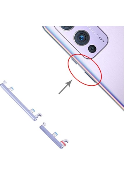 Samsung Galaxy A05S A057 Uyumlu On-Off + Yan Ses Tuş Plastiği / Power+ Volume Button Mor