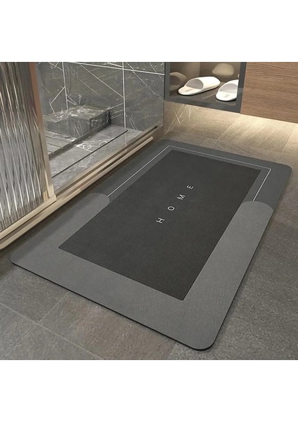 Sihirli Su Emici Banyo Paspası Kaymaz Tabanlı Abdest Paspası 3 mm 40X60 cm