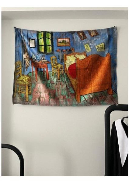 The Bedroom - Vincent Van Gogh Duvar Örtüsü - Wall Tapestry I 70 x 100 cm