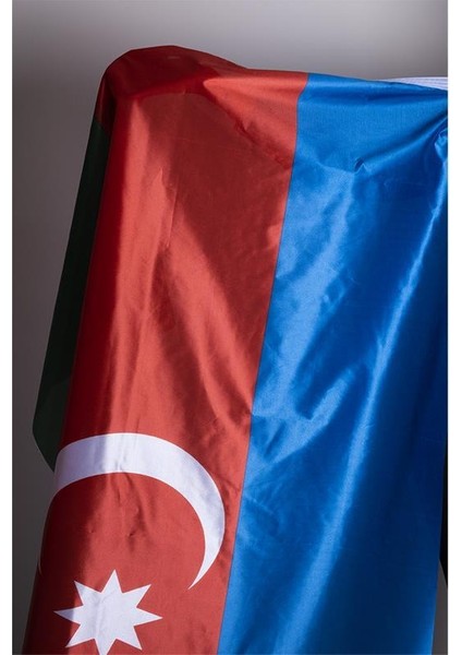 Azerbaycan Milli Gönder Bayrağı Raşel Kumaş Dijital Baskı 120 x 180