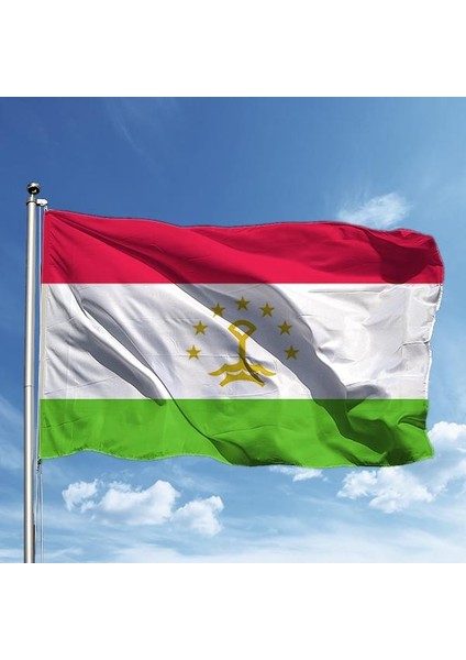 Tacikistan Bayrağı Raşel Kumaş Dijital Baskı 600 x 900
