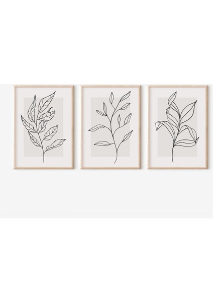 Gerçek Ahşap Çerçeveli 3 Parça 3D Poster Tablo Seti fiyatları