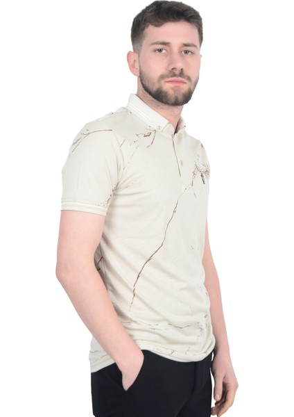 Cengiz Inler Baskı Desenli Erkek Polo Yaka T-Shirt fiyatları