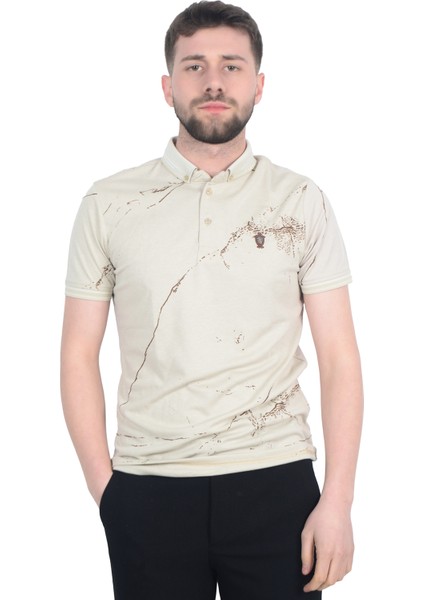 Cengiz Inler Baskı Desenli Erkek Polo Yaka T-Shirt fırsatları