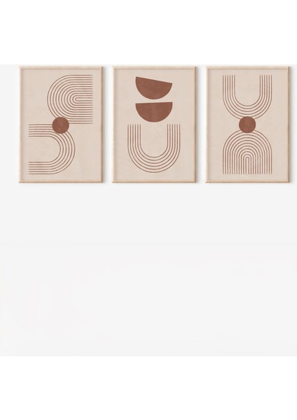 Gerçek Ahşap Çerçeveli 3 Parça 3D Poster Tablo Seti fiyatları