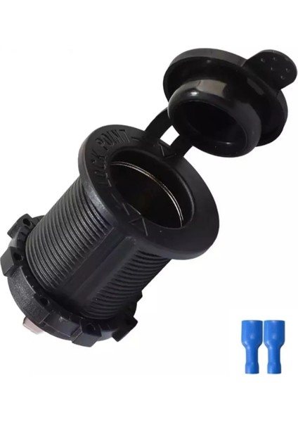 Oto Çakmak Fiş Çakmaklık Dişi Pano Tip 30MM Şase Monteli Fişli
