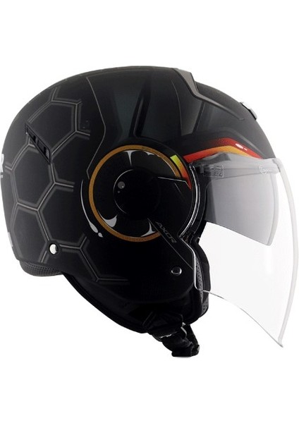 Strıker Hıtman - Black Grey Dull - Dkgr - Motosiklet Kask