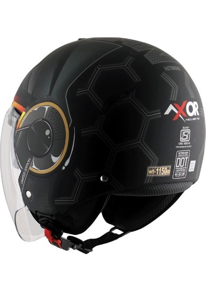 Strıker Hıtman - Black Grey Dull - Dkgr - Motosiklet Kask