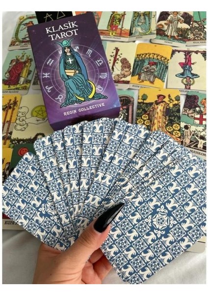 Regın Borderless Klasik Tarot Kartları ve Başlangıç Tarot Kitabı