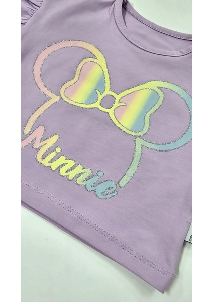 Minnie Kız Bebek Şortlu Takım