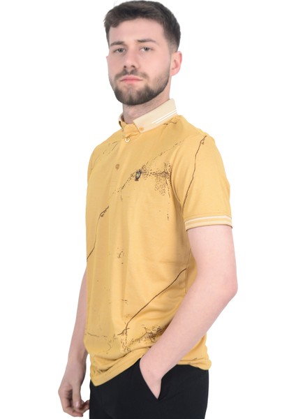Cengiz Inler Baskı Desenli Erkek Polo Yaka T-Shirt fırsatları