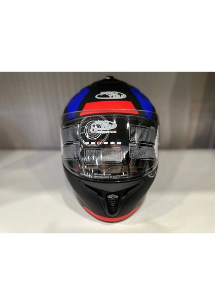 Proyou Full Face Kask Gri Mavi Hsb PRO800