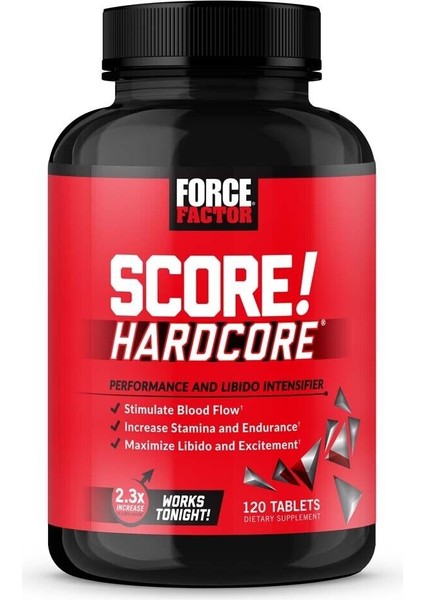 Score Hardcore Maca , Ginseng 120 Tablet (Erkeklere Özel)