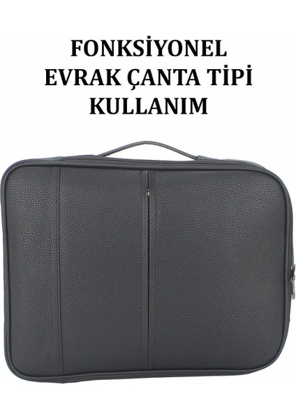 Fonsiyonel Hem Laptop Hem Sırt Çantası Case Club 15,6 Inç Siyah