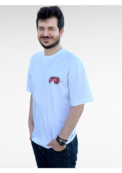 Unisex Çift Yön Baskılı T-Shirt