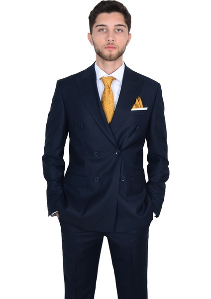 Cengiz Inler Keal Deseneli Erkek Kruvaze Takım Elbise fiyatları