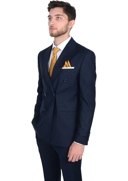 Cengiz Inler Keal Deseneli Erkek Kruvaze Takım Elbise modelleri