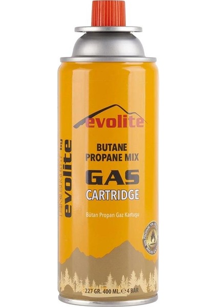 Butane Propane Valfli 227GR Gaz Ocak Kartuşu