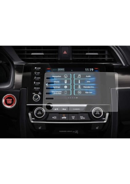 Honda Civic Makyajlı Kasa Fc5 Navigasyon Uyumlu 9h Nano Ekran Koruyucu fiyatları