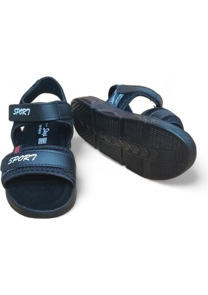 Erkek Çocuk Cırtlı Hafif Rahat Taban Sandalet Siyah fırsatları