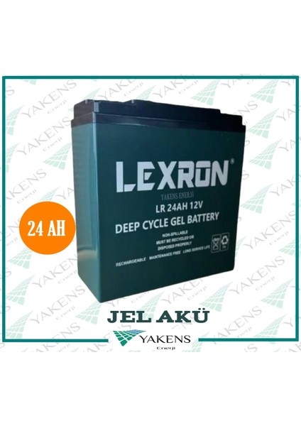 24 Amper Jel Akü Lexron