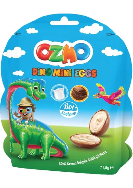 Ozmo Yeni Dino Mini Eggs 71,5 gr x 6 Adet