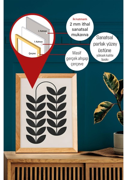 Gerçek Ahşap Çerçeveli 3 Parça 3D Poster Tablo Seti