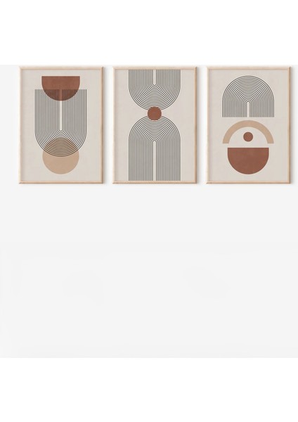 Gerçek Ahşap Çerçeveli 3 Parça 3D Poster Tablo Seti fiyatları