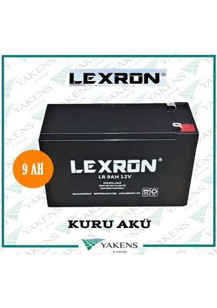 9 Ah 12V Kuru Akü Lexron