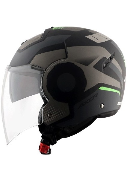 Strıker Ultron - Black Grey Dull - Dkgr - Motosiklet Kask