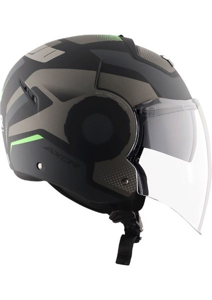 Strıker Ultron - Black Grey Dull - Dkgr - Motosiklet Kask