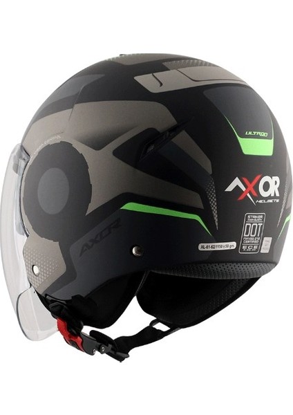 Strıker Ultron - Black Grey Dull - Dkgr - Motosiklet Kask