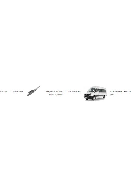 Volkswagen Crafter Ön Amortisör 2006 Sonrası (Kn) 2E0413023AH Gold fiyatları