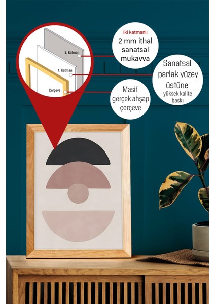 Gerçek Ahşap Çerçeveli 3 Parça 3D Poster Tablo Seti modelleri