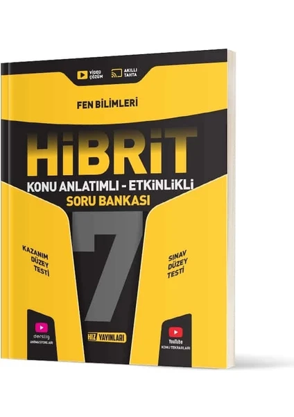 Hız Yayınları 7. Sınıf Fen Bilimleri Konu Anlatımlı Etkinlikli Hibrit Soru Bankası