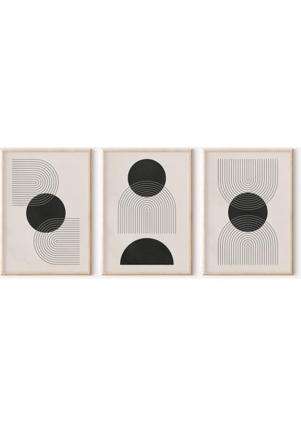 Gerçek Ahşap Çerçeveli 3 Parça 3D Poster Tablo Seti fiyatları
