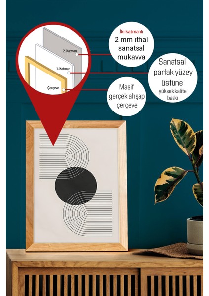 Gerçek Ahşap Çerçeveli 3 Parça 3D Poster Tablo Seti modelleri